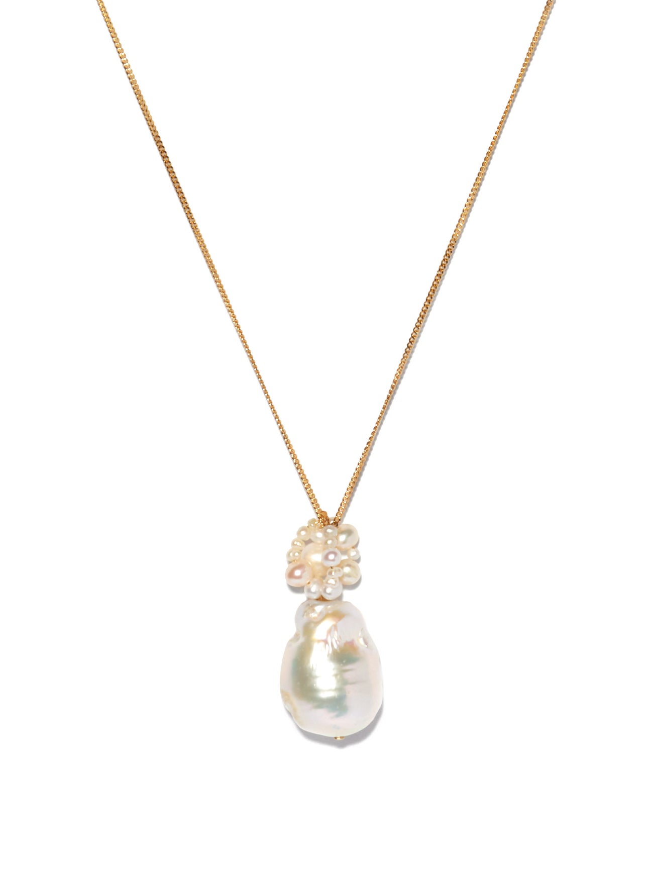 No Easy Answers Pearl & 14kt Gold Vermeil Necklace