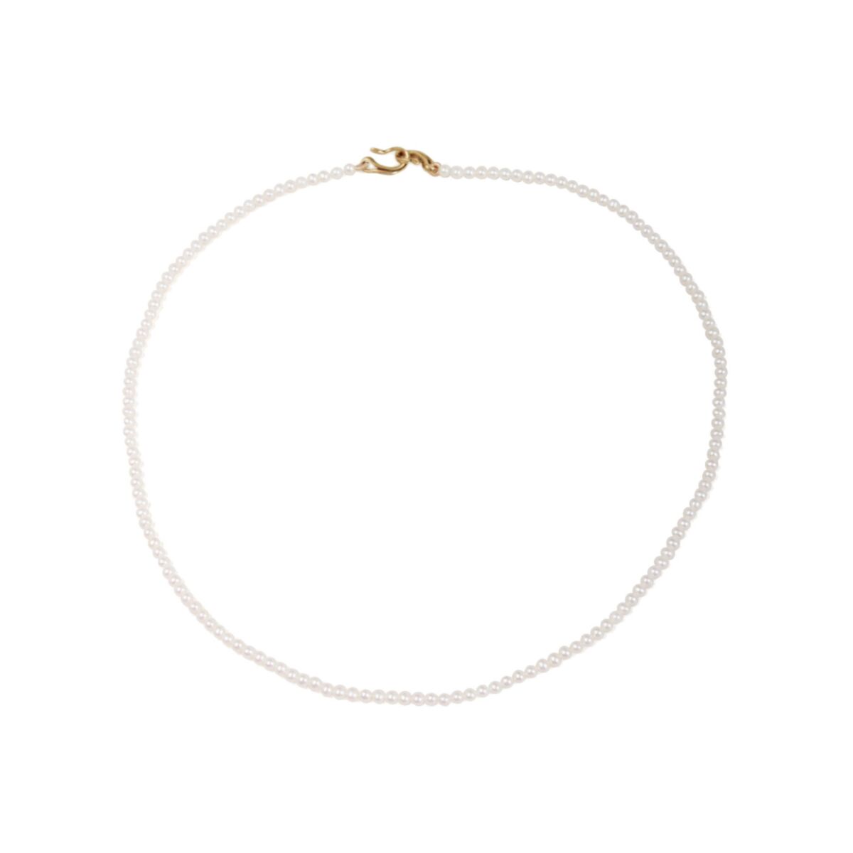 Serpentine Delilah Necklace, Pearl