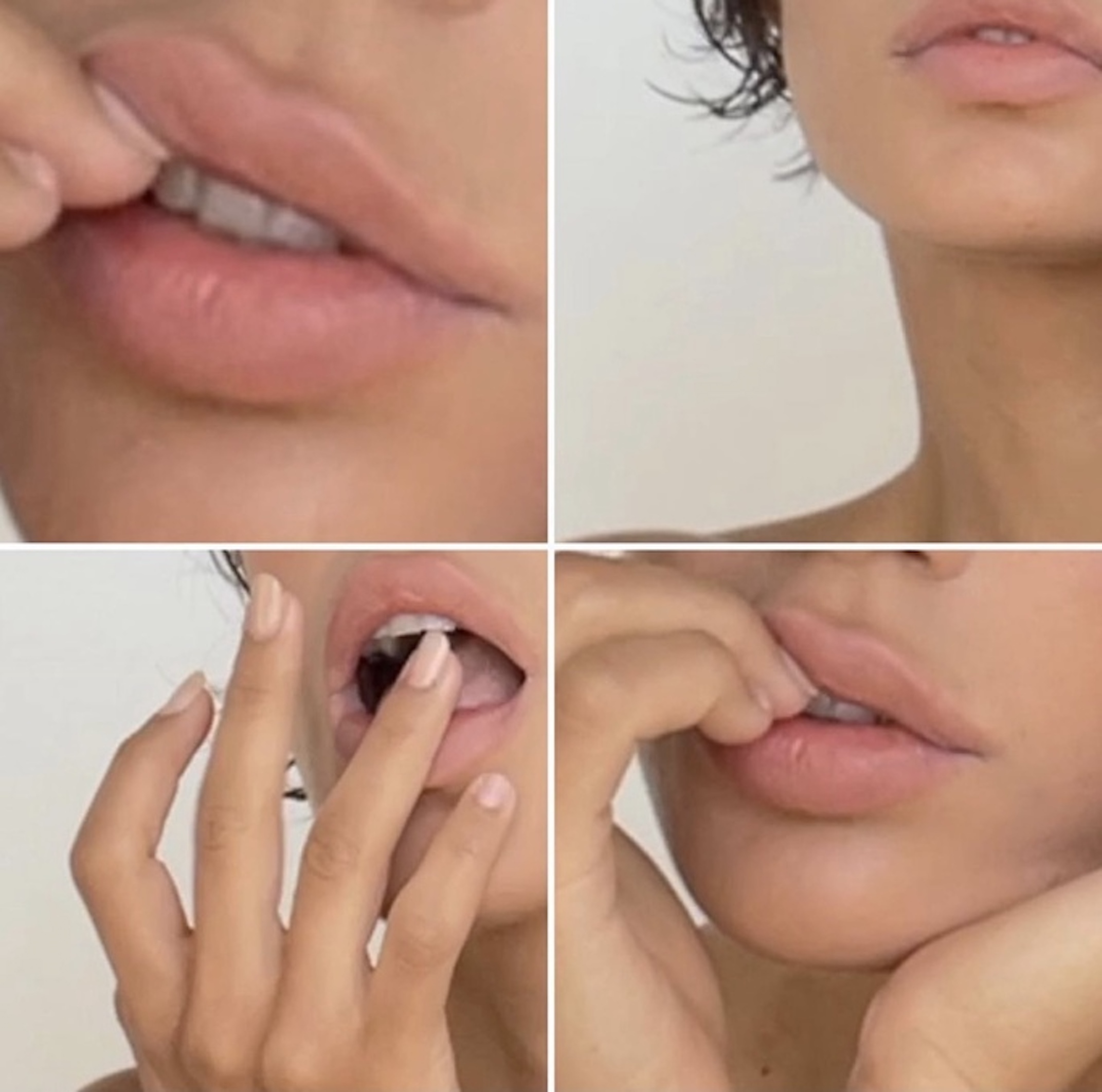 Facial Massage Technique For Plump Lips